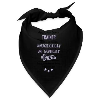 Bester Trainer Shirt - Bandana - Schwarz - Vorne