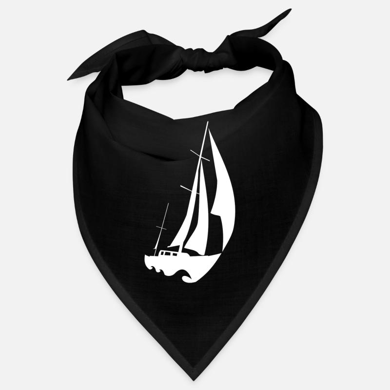 white fast sailing boat Bandana