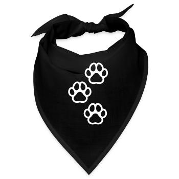 Hundepfote - Bandana - Schwarz - Vorne