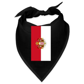 Telefongeschäft der Flagge von Monaco - Bandana - Schwarz - Vorne