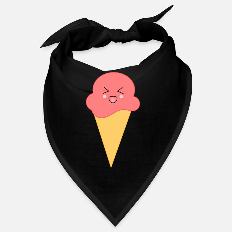 Eis Eiscreme Erdbeere Erdbeereis Sommer Festival Bandana