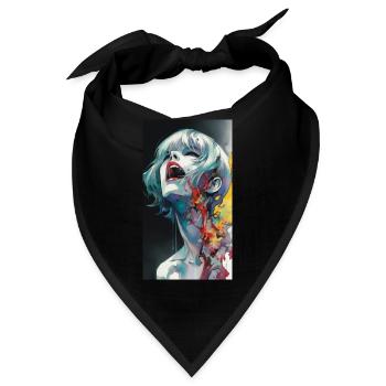 Dunkle Diva - Bandana - Schwarz - Vorne