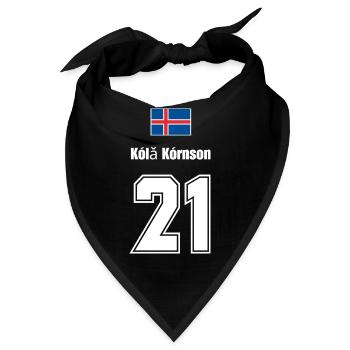 Island Trikot Nr.21 - Bandana - Schwarz - Vorne
