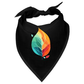 Leaf of life - Bandana - Schwarz - Vorne