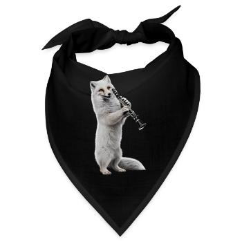 Polarfuchs Klarinette - Bandana - Schwarz - Vorne