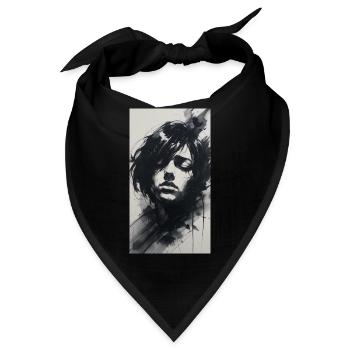 Spukende Tinte & Kohle Emotion - Bandana - Schwarz - Vorne