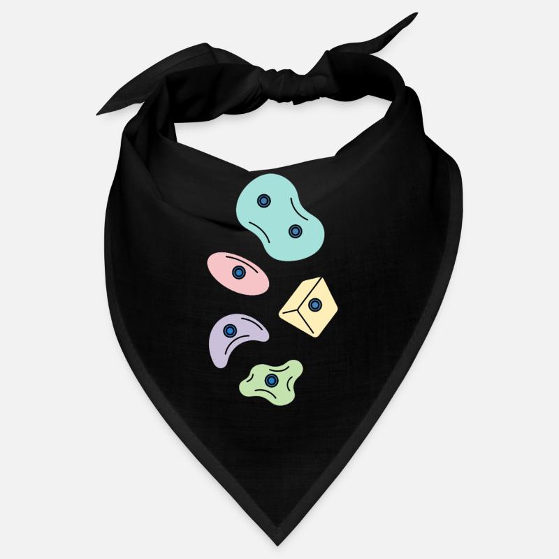 Escalade colorée avec un design de bloc Bandana