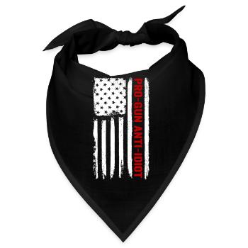 Pro-Waffen, Anti-Idiot - Bandana - Schwarz - Vorne
