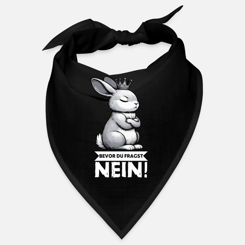 Avant que vous ne demandiez : non, lapin, lapin, lapin, lapin - Bandana - noir
