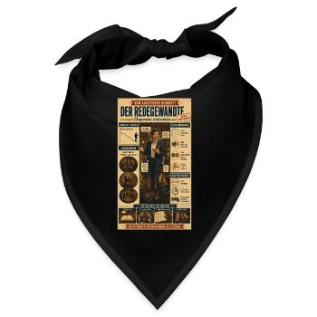 Der Redegewandte – gute Worte öffnen Türen   - Bandana - Schwarz - Vorne