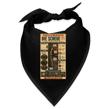 Die Scheue – Nicht weg, nur gut versteckt - Bandana - Schwarz - Vorne