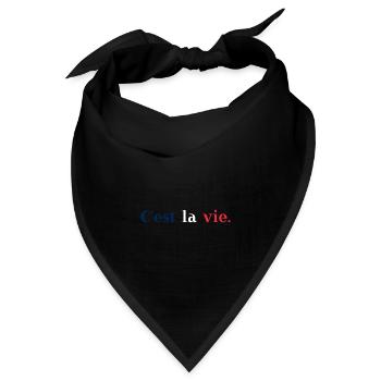 C'est la vie Geschenkidee Frankreich französisch - Bandana - Schwarz - Vorne