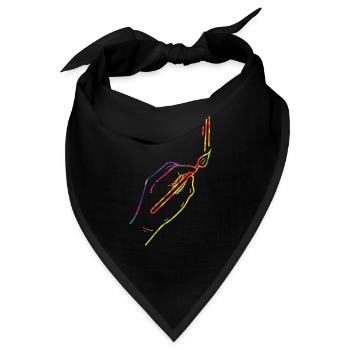 Maler Zeichner für Künstler - Bandana - Schwarz - Vorne