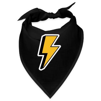 Retro-Blitz - Bandana - Schwarz - Vorne