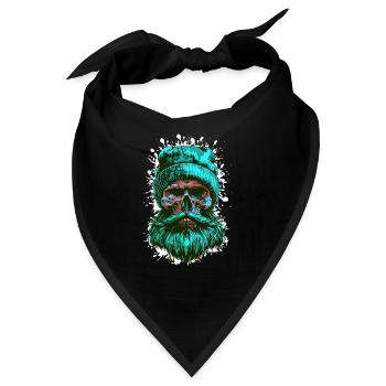 Holzfäller Totenkopf Lumberjack - Bandana - Schwarz - Vorne