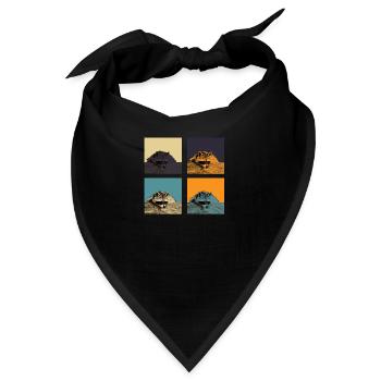 Waschbär - Bandana - Schwarz - Vorne