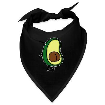 Avocado - Bandana - Schwarz - Vorne