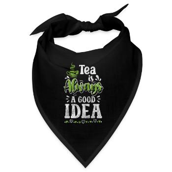 Tee Gemütlich Teetasse Teekanne - Bandana - Schwarz - Vorne