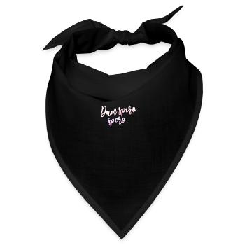 Latein Zitat - Bandana - Schwarz - Vorne