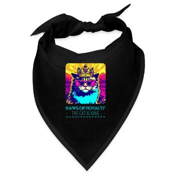Katzenkönig: Zauberhafte Weisheit - Bandana - Schwarz - Vorne