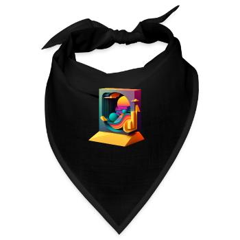 3D - Bandana - Schwarz - Vorne