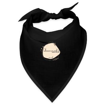 schauen wir mal was wird - was wird - Bandana - Schwarz - Vorne