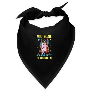 Mir egal Schaukel Schaukeln - Bandana - Schwarz - Vorne