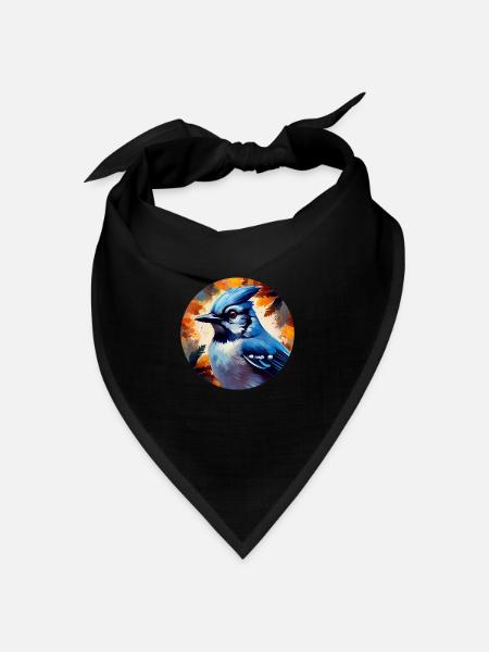 Blauhäher - Bandana - Schwarz