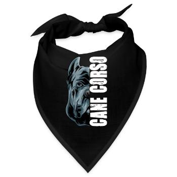 Cane Corso Italiano für einen Cane Corso - Bandana - Schwarz - Vorne