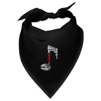 Chor Chor Musik Dirigent Chor Sänger Geschenk - Bandana - Schwarz - Vorne