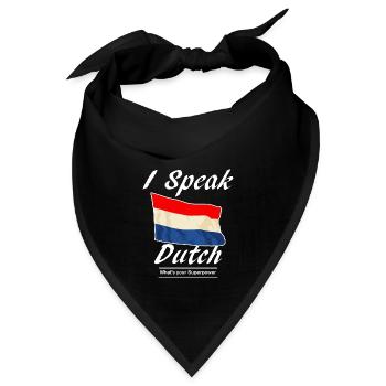 Ich spreche, was deine Supermacht ist - Bandana - Schwarz - Vorne