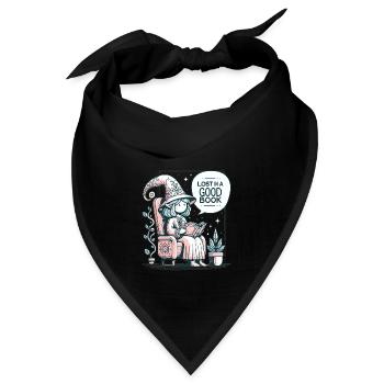 Lost in a Good Book - Bandana - Schwarz - Vorne