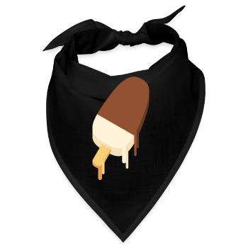 SLURP COLLECTION: EIS AM STIL – SCHOKO-VANILLE - Bandana - Schwarz - Vorne