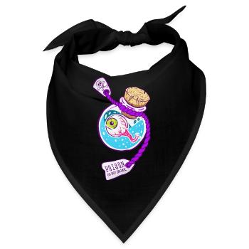 Poison Eye - Bandana - Schwarz - Vorne