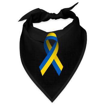 Ukraine Friedenszeichen - Bandana - Schwarz - Vorne