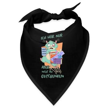 Hamster Geschenke - Bandana - Schwarz - Vorne