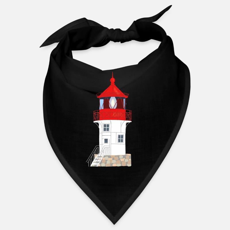 Île de Hiddensee, phare Gellen, pas de texte Bandana