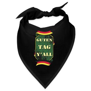 Guten Tag Yall Deutschland Flagge Lustig - Bandana - Schwarz - Vorne