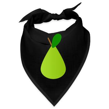 Birne - Bandana - Schwarz - Vorne