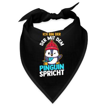 Pinguin - Bandana - Schwarz - Vorne