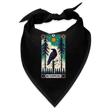 Nimmermehr Rabe - Bandana - Schwarz - Vorne