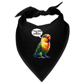 Turteltauben-Meme - Bandana - Schwarz - Vorne