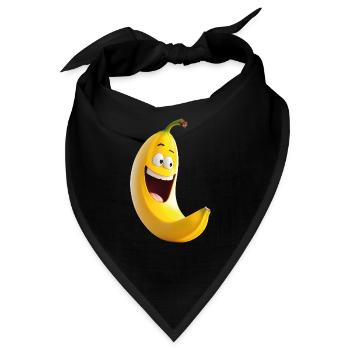 Banane - Bandana - Schwarz - Vorne