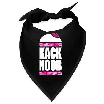 Zertifizierte KackNoob-Uniform! - Bandana - Schwarz - Vorne