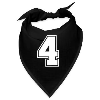 4 - Bandana - Schwarz - Vorne