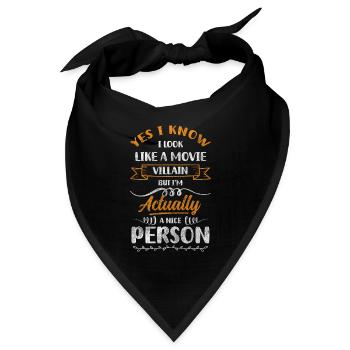 Introvertiert Nerd Ruhig Alleinstehend - Bandana - Schwarz - Vorne