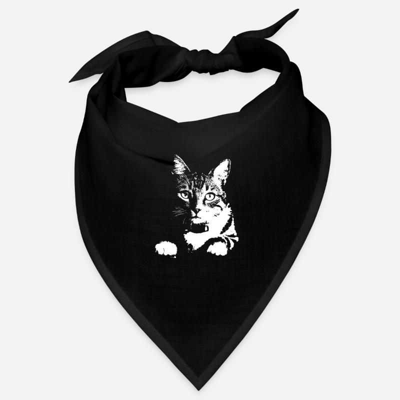 Katze - Bandana - Schwarz