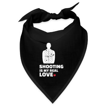 Ich liebe Schießen - Bandana - Schwarz - Vorne