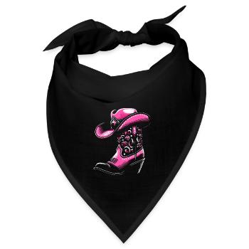Line Dance Stiefel mit Stetson - Bandana - Schwarz - Vorne