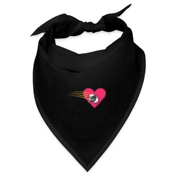 Boule im Herz - Bandana - Schwarz - Vorne